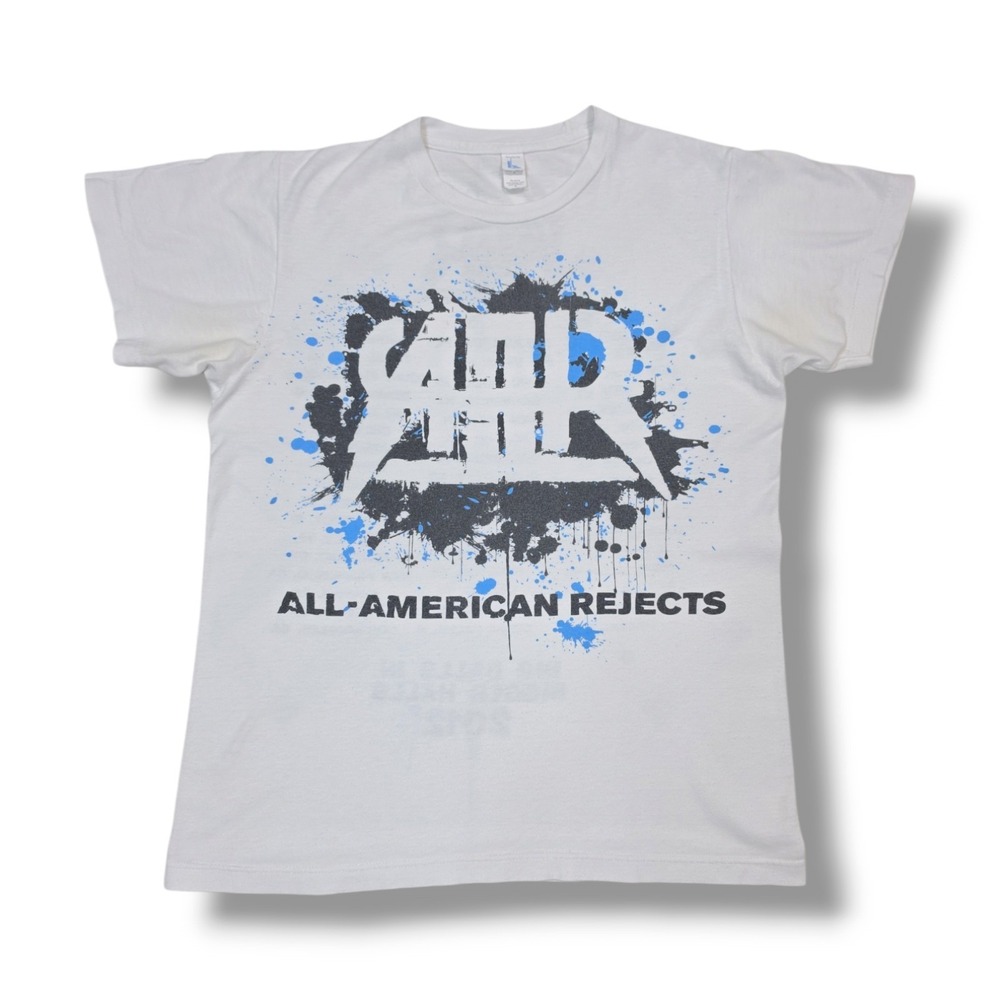 All American Rejects Big Balls In Bigger Halls 2012 Tour White T-Shirt Size S